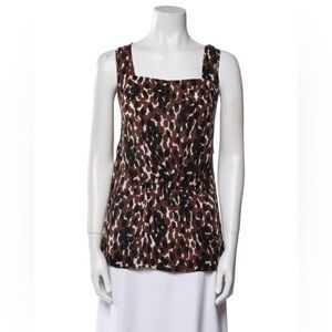 Tory Burch Leopard Print Tank Top